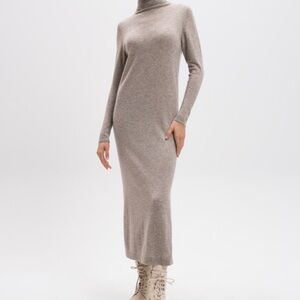 No. 6 taupe/tan  mock neck dress NEW